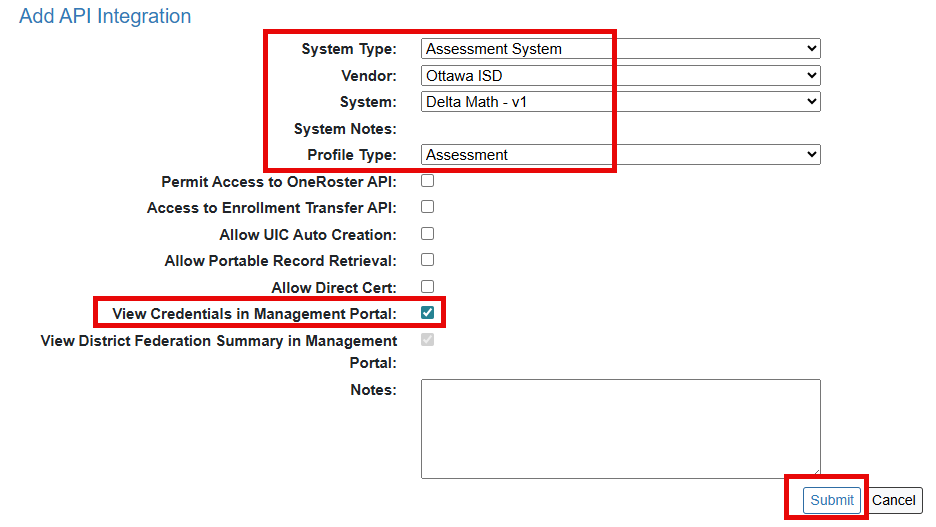 Add Integration API for Delta Math