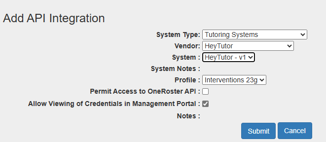 Hey Tutor API