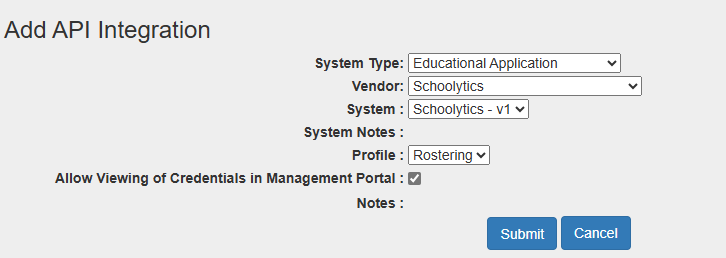 Schoolytics API